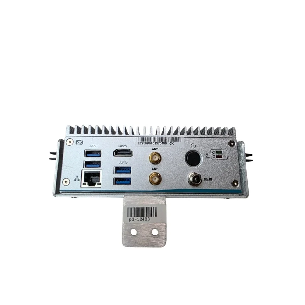Industrial Fanless Mini PC 37-000167-00 REV A 4x USB 3.0 HDMI Ethernet Silver H1